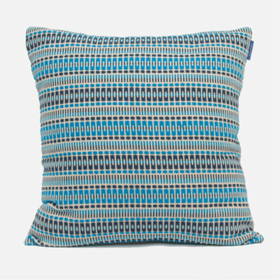 Delft Turquoise and Navy Green Cushion Cover