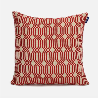 Lattice Rata - Red Cushion Cover