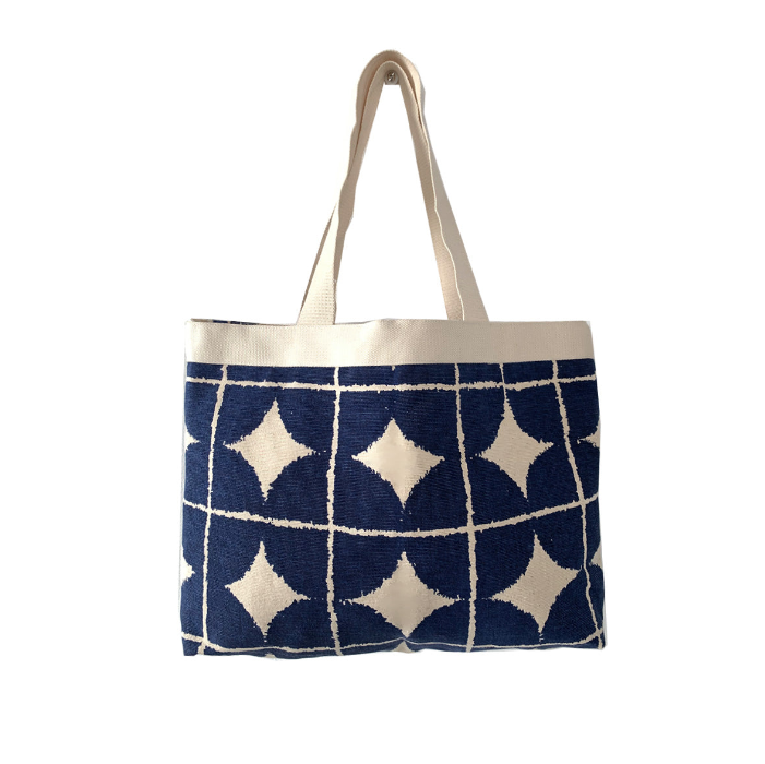 Handa Screen print bag- Navy