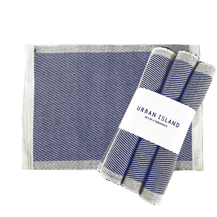 Handwoven Dublin Table Mat - Navy Ink