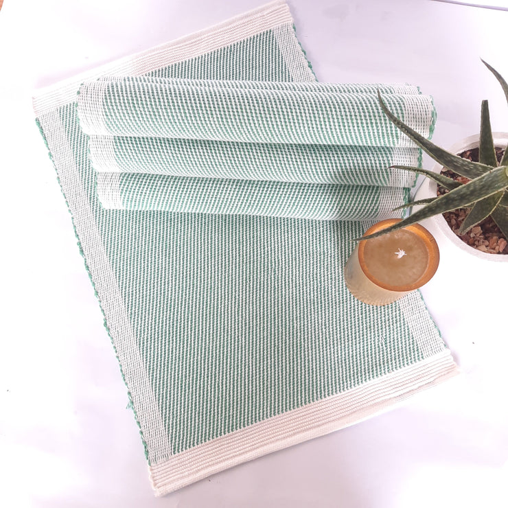 Handwoven Dublin Table Mat - Denim wash