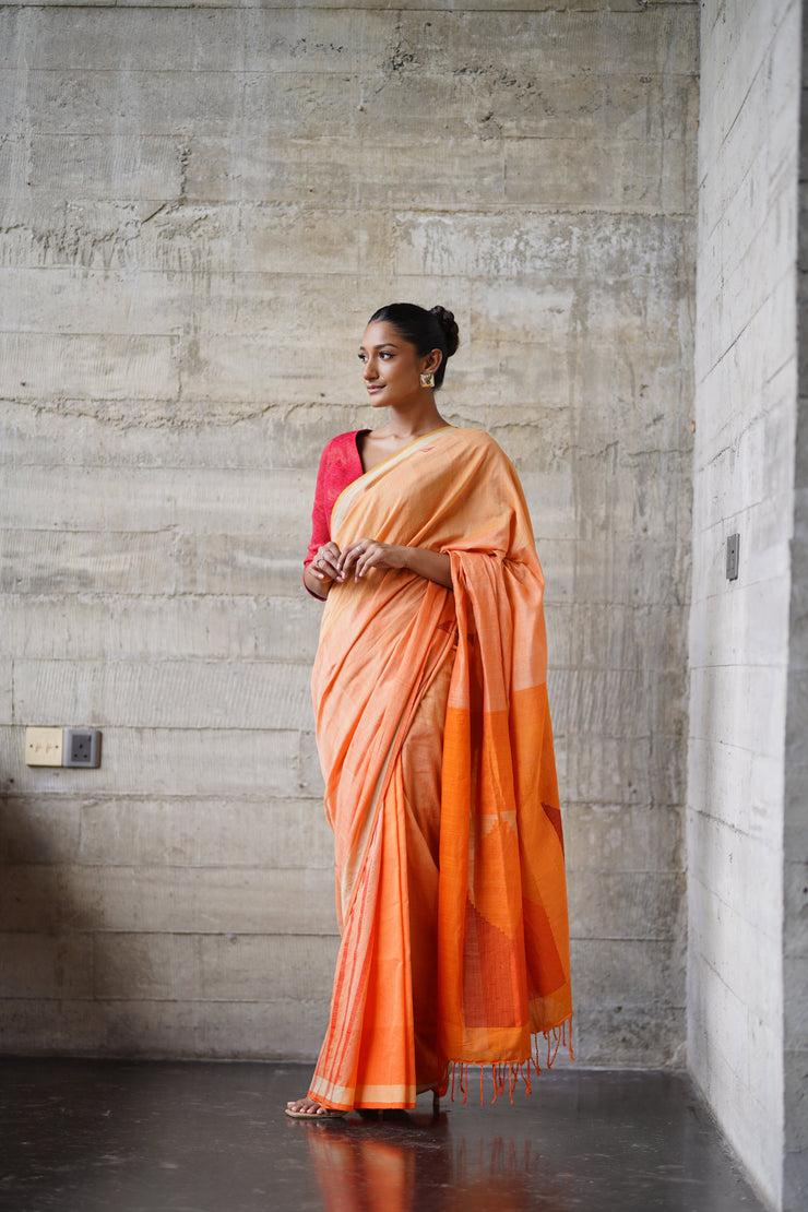 Urban Drape Afterglow Handwoven Saree