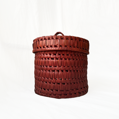DFSD - Palmyrah Round Storage Bin with Lid