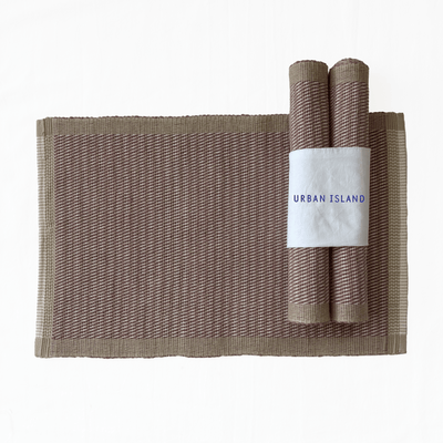 Handwoven Nagoya Table Mat - Dark Pink