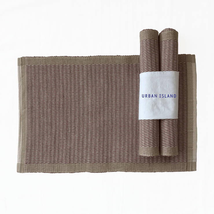 Handwoven Nagoya Table Mat - Dark Pink