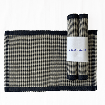 Handwoven Nagoya Table Mat - Green Ash