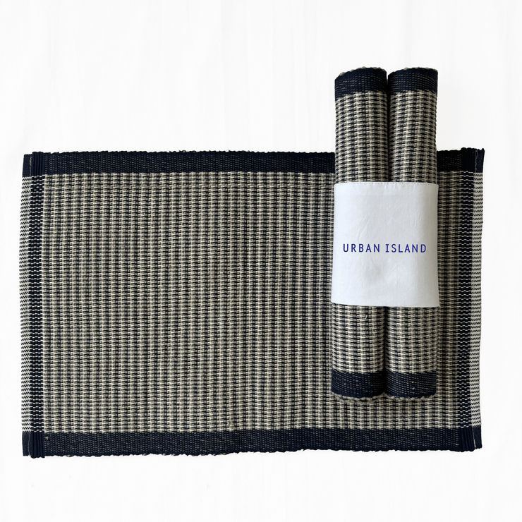 Handwoven Nagoya Table Mat - Green Ash
