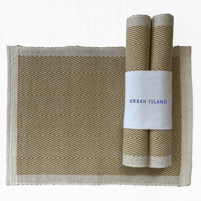 Handwoven Herring Table Mat - Corn