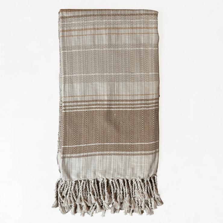 Handwoven Sithul pawwa Mount Throw - Sunflower & Honey Weft