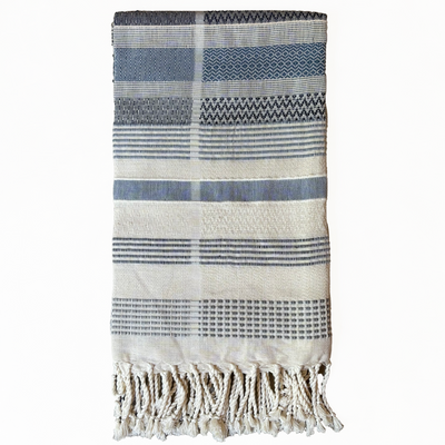 Handwoven Deniyaya Blue Dark Throw
