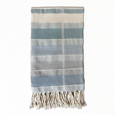 Handwoven Deniyaya Blue Light Throw