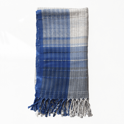 Handwoven Hirikatiya Blue Throw