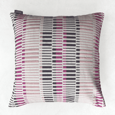Kada-iri  Dumbara Cushion Cover Plum, Shell with Fushia Weft