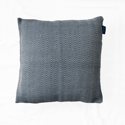 Handwoven Mini Herring Cushion - Navy