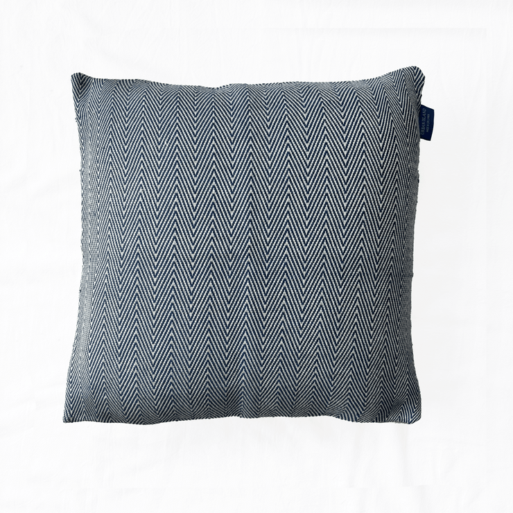 Handwoven Mini Herring Cushion - Navy