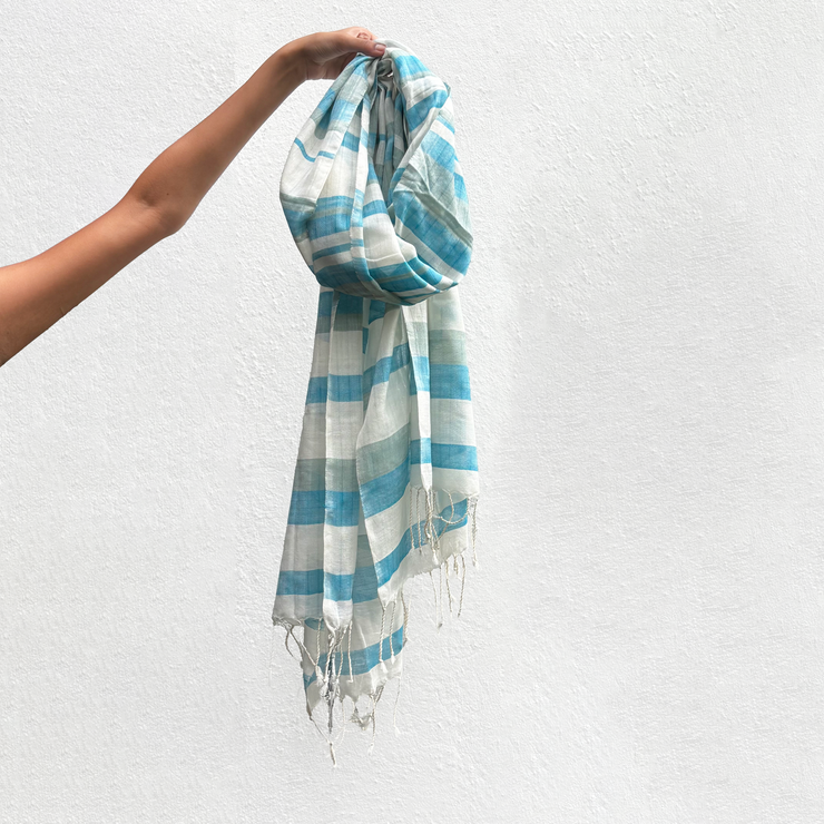 Handwoven Candy Stripe Shawl