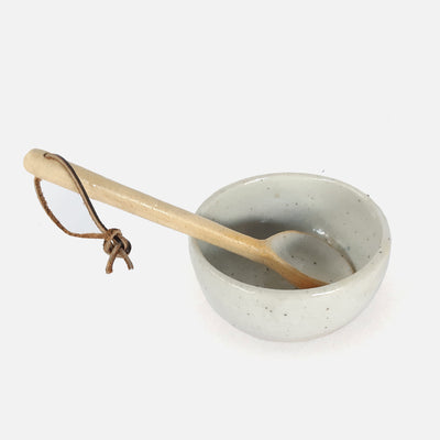 Putlam Bowl and Spoon Set - Off White