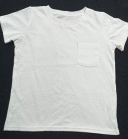 ASHI COLLECTION 100% cotton, White T shirt with a pocket