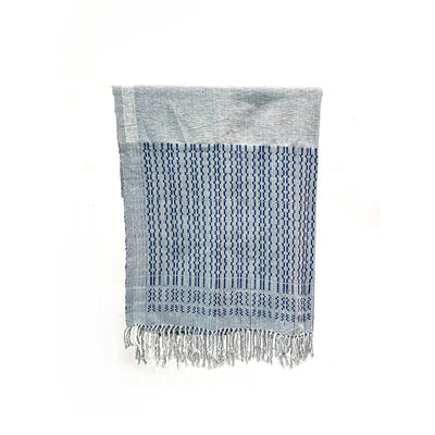 Yamuna Blue Handloom Throw