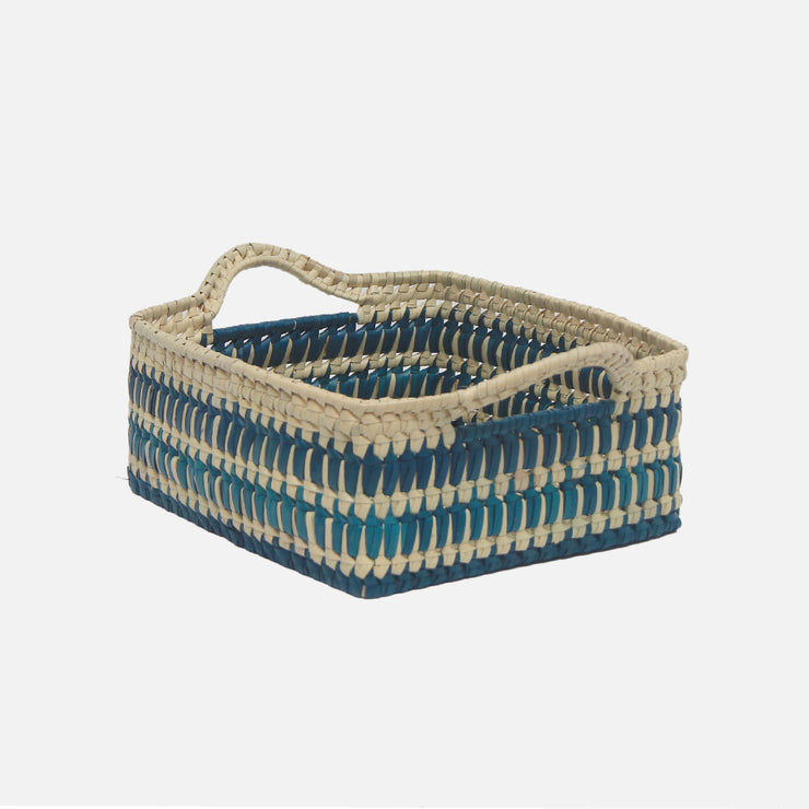 Storage Basket with Handles S  Blues/Natural