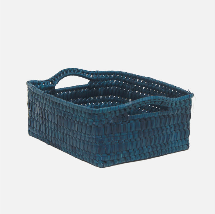Storage Basket with Handles M Blue