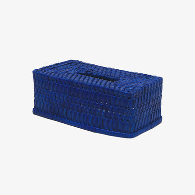 Tissue Box Rectangular Blue