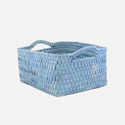 Storage Basket with Handles M Denim Wash