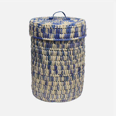 Palmyra Laundry Basket Natural/Mauve