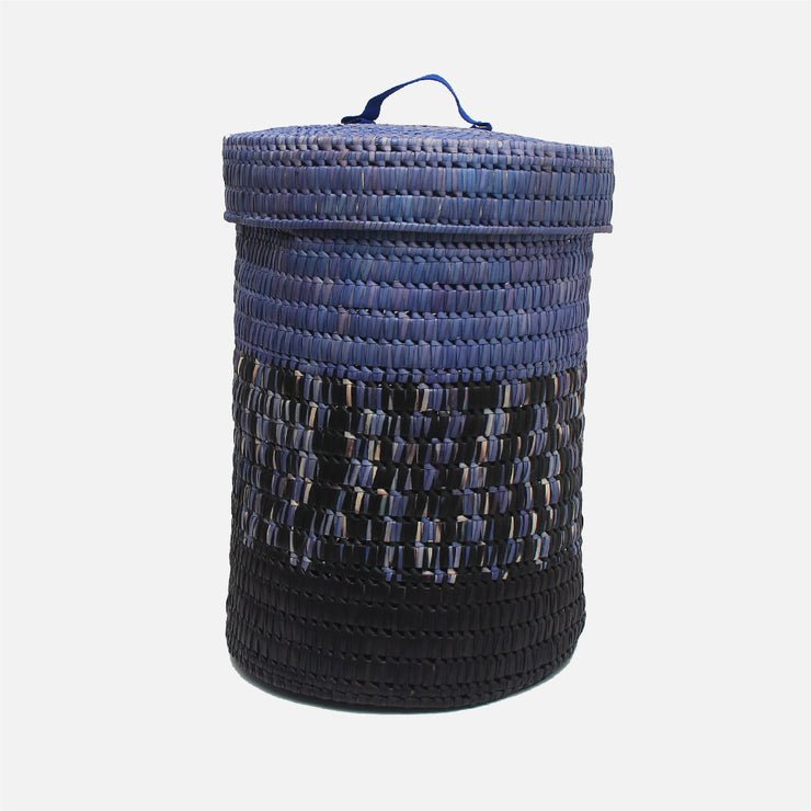 Palmyra Laundry Basket Black/Mauve