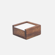Mina Square Box Small Wood/White