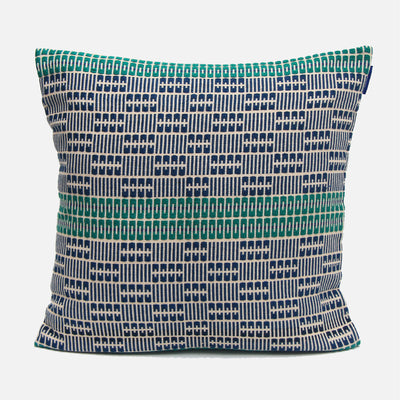 Delft Navy and Green Cushion Cover