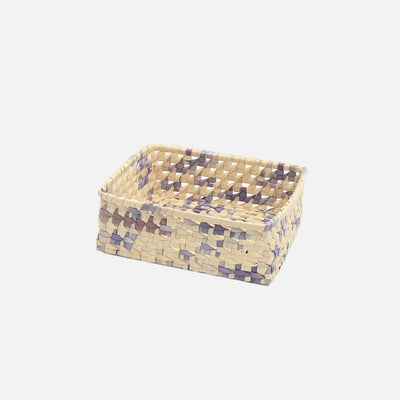 Palmyrah Square Bread Basket Grey / Natural Speckle