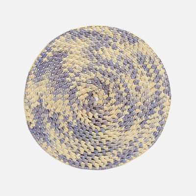 Palmyra Round Placemat Grey/Natural Speckle