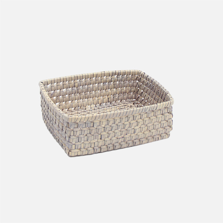 Palmyrah Square Bread Basket Grey