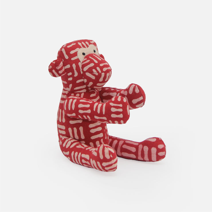 Batik Curl Red Monkey