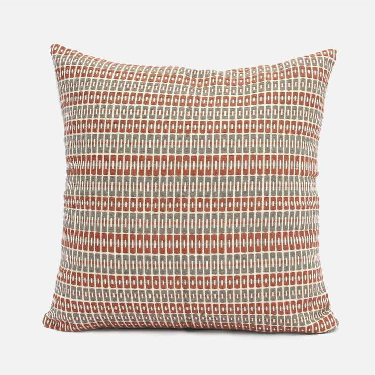 Delft - Rust and Gray Cushion Cover