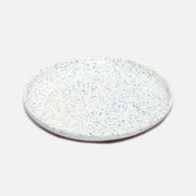 Shore Dinner Plate White/Blue Speckle Glaze