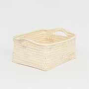 Palmyrah Rectangular basket with Handles Natural M