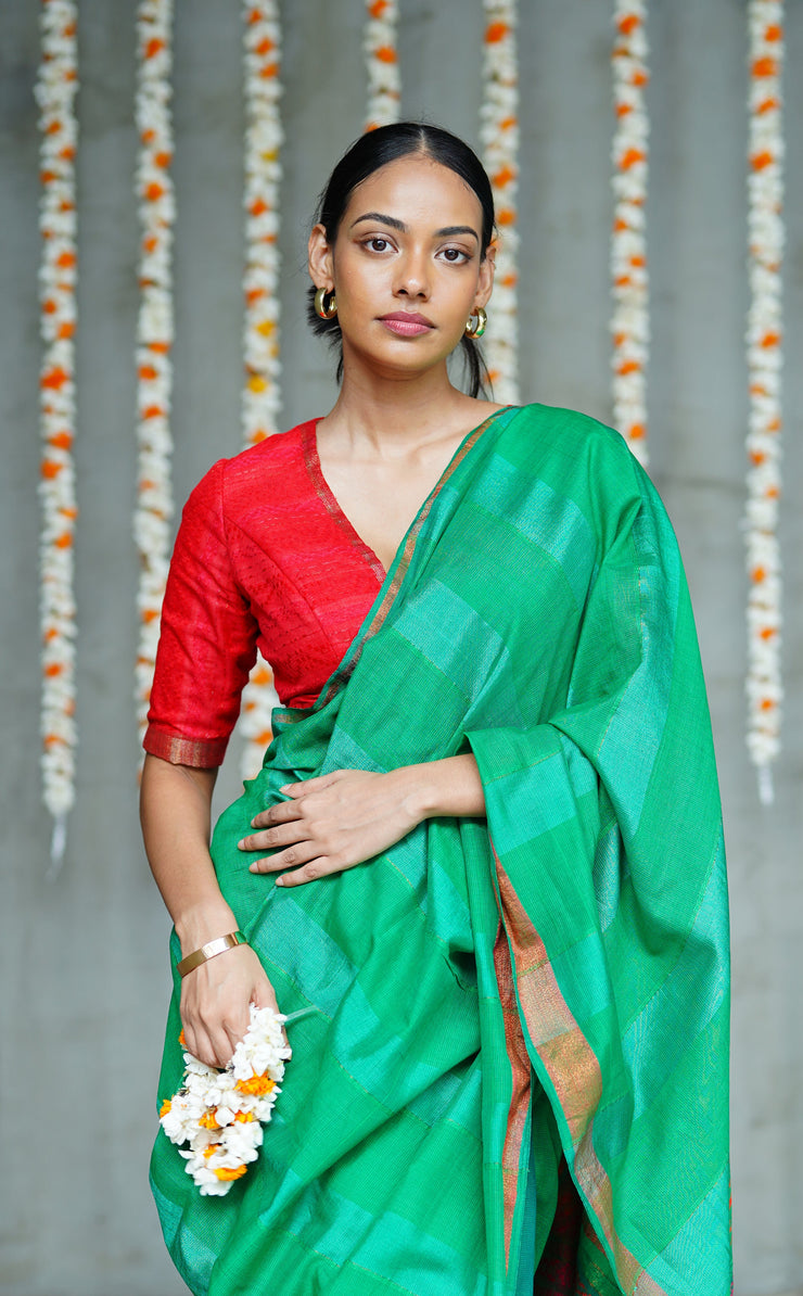 Urban Drape Manitoba Skylight Handwoven Saree