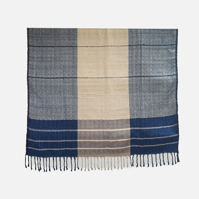 Sisilie Blue And Beige Throw